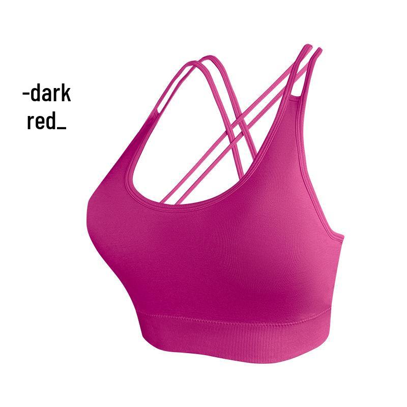 

Женский противоударный спортивный бюстгальтер: Бесшовный жилет для йоги для бега и фитнеса, поддерживает большую грудь Small