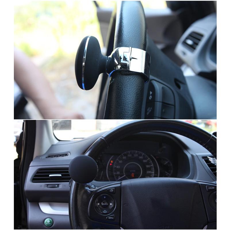 Car Turning Steering Wheel Booster Spinner Knob 360 Degree Rotation Metal Bearing Power Handle Ball Spherical Steering Booster 10cm