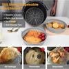 2Pcs Silicone Mould for Hot Air Fryer Foldable Air Fryer Silicone Pots Reusable Non-Stick Air Fryer Silicone Mould