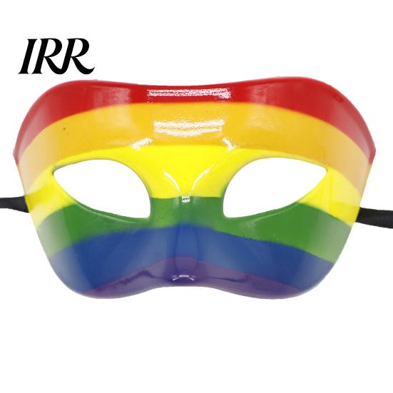 Maschera Mardi Gras in Plastica Dura Resistente per Uomo Donna, Colorata Arcobaleno Mascherata Carnevale Veneziano Festa di Ballo, Carnevale, Cosplay di Halloween