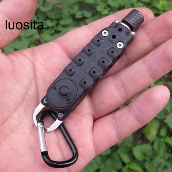 Multifunctional Screwdriver Keychain, Screwdriver with LED Light, And Bottle Opener, for Outdoor Camping