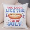 All American Cowboy Pillowcase Double Print Proud American Girl Cushion Cover Soft Plush Freedom Treats Pillowcase for Sofa Home