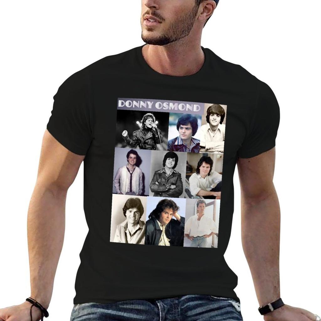 Music Vintage Retro Donny Osmond Gifts For Music Fans T-Shirt Basic Casual Wear Short Sleeve To