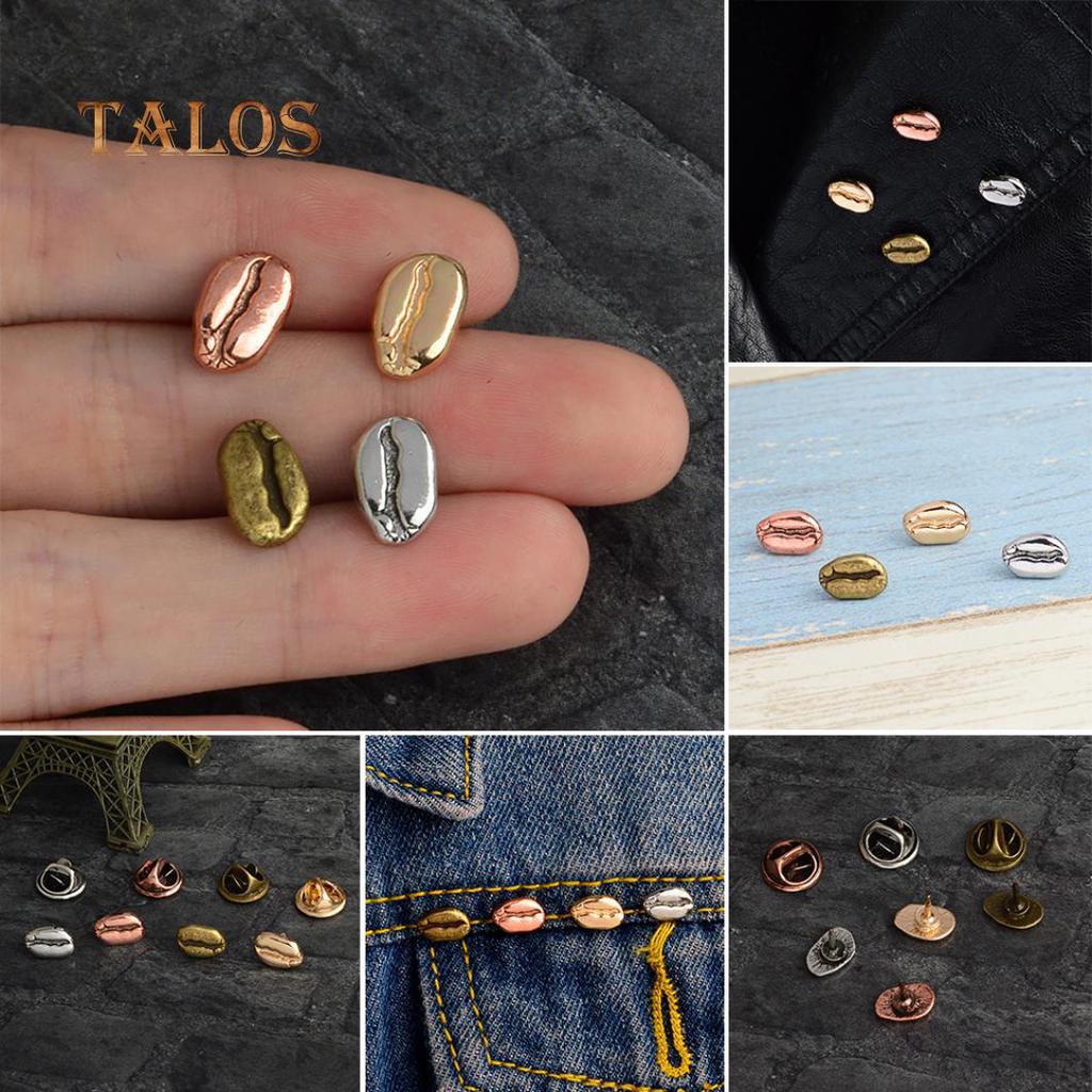 Männer Frauen Kaffeebohne Brosche Anstecknadel Denim Kragen Hemd Abzeichen Schmuck Dekor Schönheit