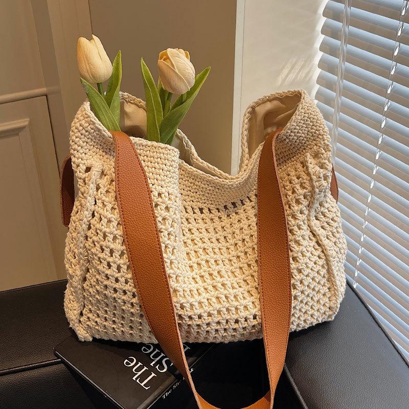 Tote Bag Large-capacity Versatile Vacation-style Single-shoulder Crossbody Women's Bag
