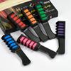Peigne à craie pour cheveux, 6 couleurs, teinture temporaire, lavable, pour filles