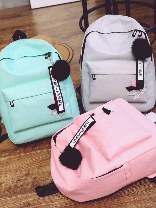 Street Style Canvas Backpack With Waterproof Material For Daily Use And Travel