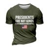 Men's  Neck Short-Sleeve T-Shirt With American Political Print