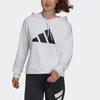 Adidas W Fi 3B Hoodie Solid Color Printed Large Logo Long Sleeve Sweatshirt Women Hoodies White H24083