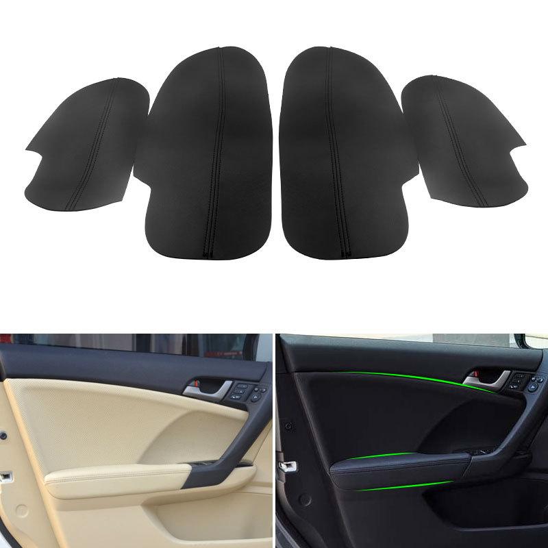 Pentru Honda Accord 2008 2009 2010 2011 2012 Set 4 buc Piele Microfibră Cotieră Ușă Mașină / Panou Uși Protecție Capac Trim Protector