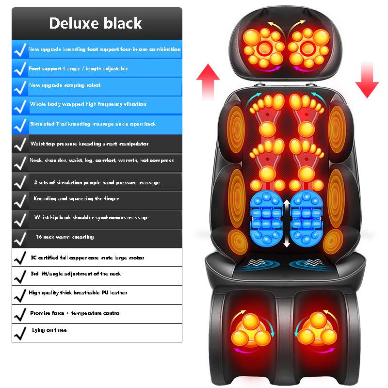 2019 New Neck Shoulder Cervical massage cushion chair Full body massage cushion shiatsu Electric shiatsu cushion massager