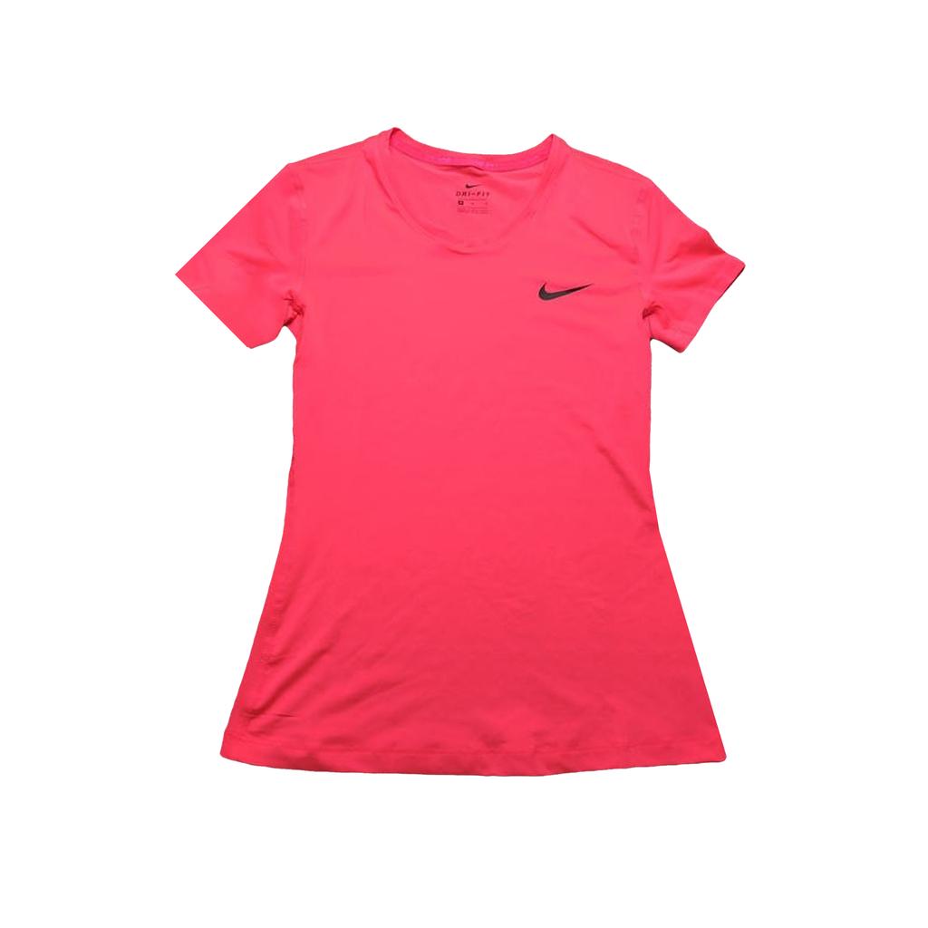 Nike Pro Dri-Fit Running Training Quick-Dry Slim Fit Crew Neck Short Sleeve T-Shirt Women Tops 725746-618