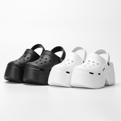 Women Sandals Hole Shoes Wedge Super High Heels Beach EVA Light Home Slippers