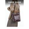 Cross-border leather whole tree paste hand scratching tannin real vegetable tanned cowhide tote bag handbag women's shoulder messenger bag bag