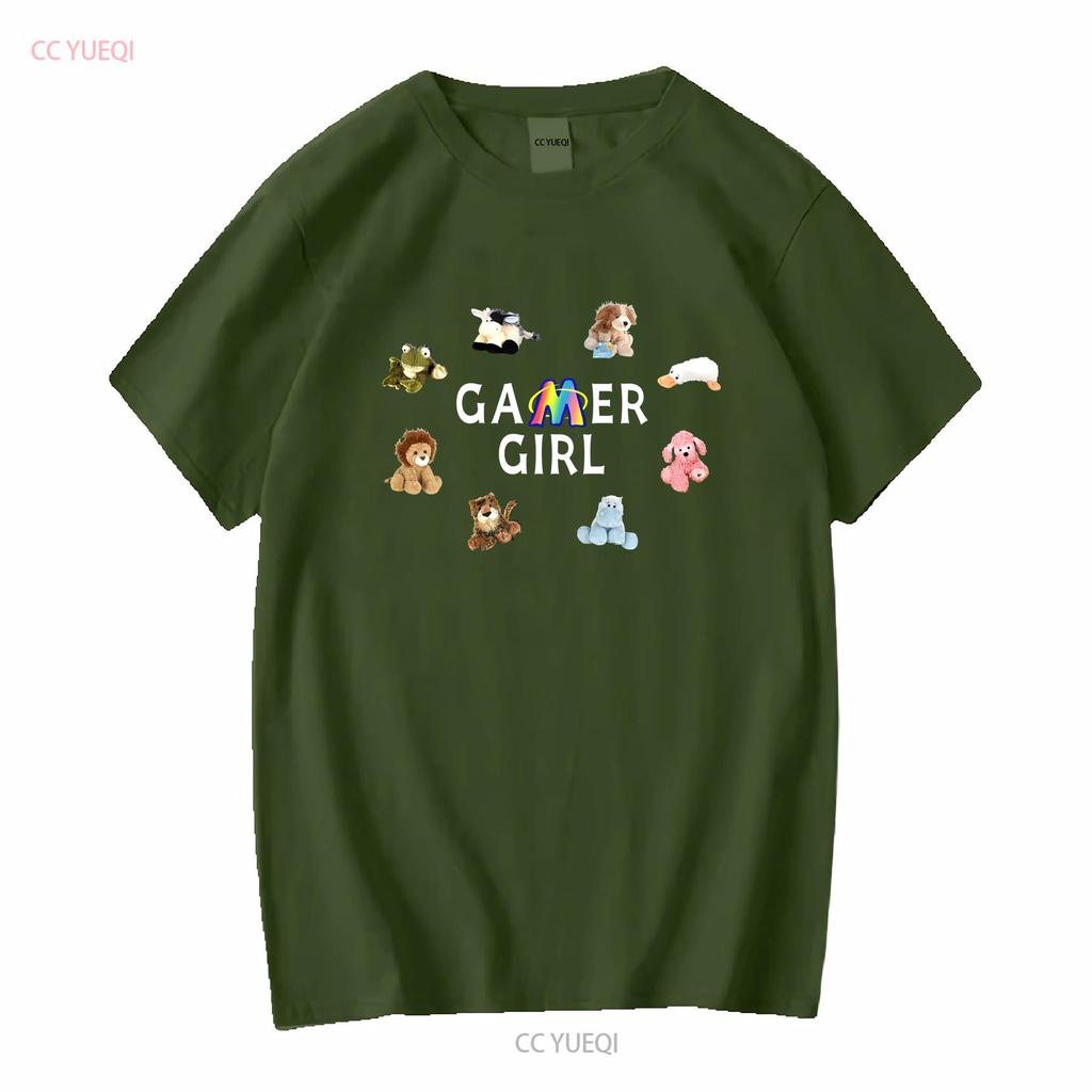Webkinz Gamer Girl T-Shirt für Fans Y2K Retro Frühe 2000er Nostalgisches Spiel Lang- oder Kurzarm Vintage Gewaschen Homme Atmungsaktiv