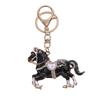 Sparkling Rhinestones Horse Keychain Colorful Backpack Pendant Car Key Chain  Backpack Decoration