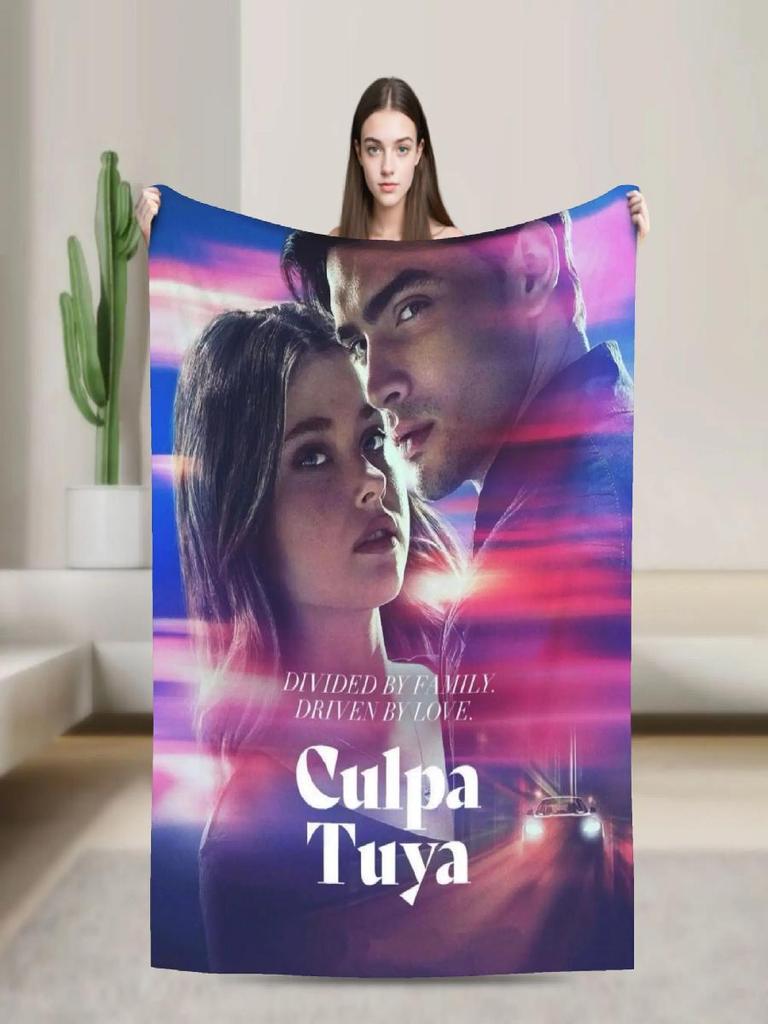 Hot Film Culpa Mia Blanket Warm Soft Funny Plush Throw Blanket for Students Outdoor Flannel Bedspread Bed Cover