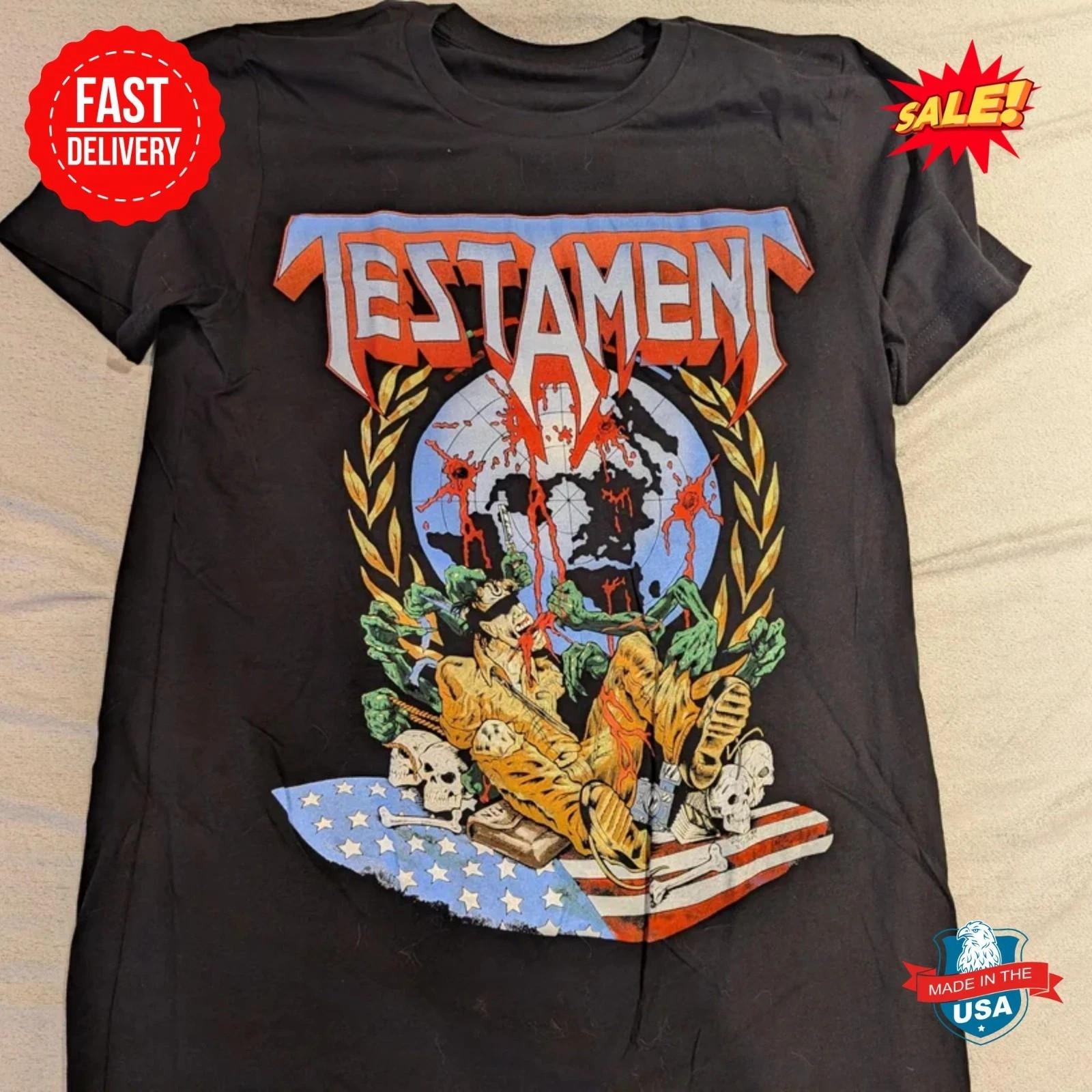 Testament 2025 tour T Shirt Reprint Gift For men Women Shirt AN56150 Unisex T-Shirt XXL