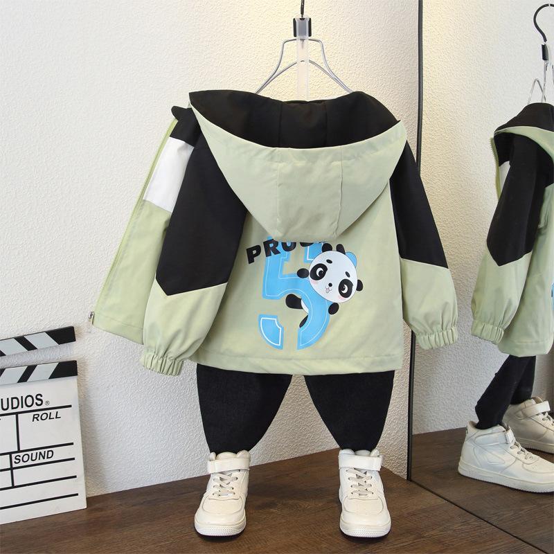 Children's Handsome Coat 2025 Spring and Autumn Boys Leisure Outdoor Hardshell Jacket