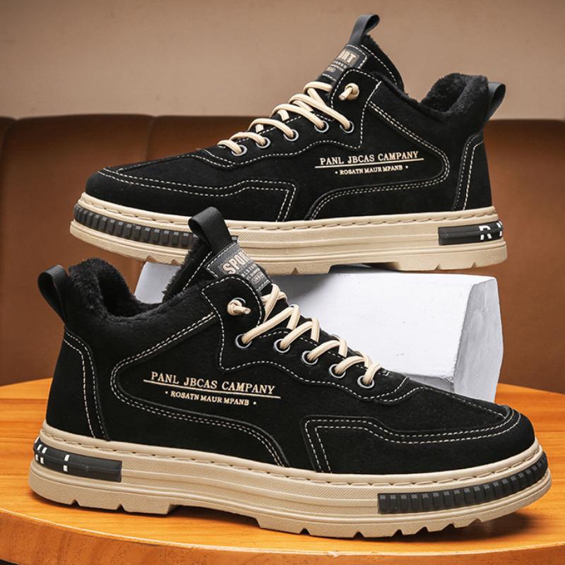 Men Snow Boots New Winter Cotton Male Shoes Platform Non-slip Men's Sneakers Outdoor Plush Walking Ankle Boots Botas Para Hombre