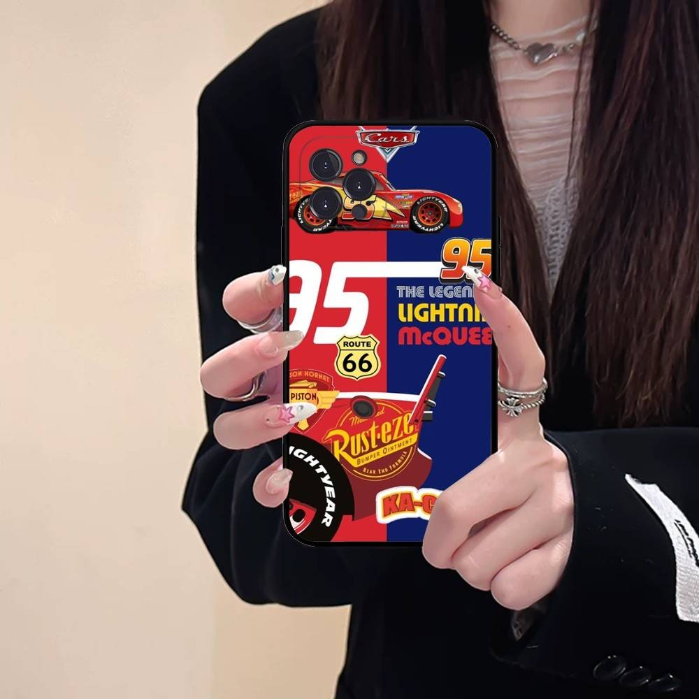 Popular Cartoon L-lightningS M-mcQueen Phone Case For IPhone 16 15 14 11 12 13 Mini Pro XS Max Cover 6 7 8 Plus X Funda Shell