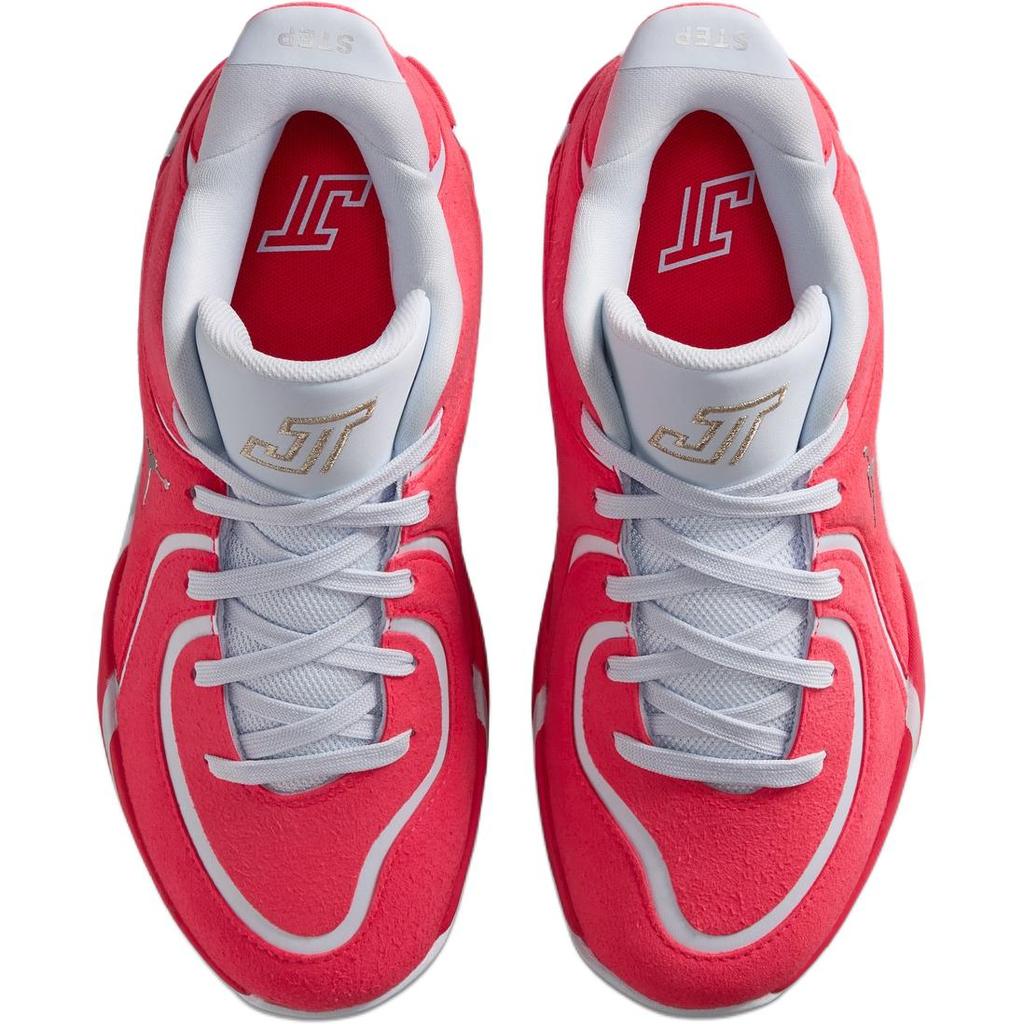 Air Jordan Tatum 4 Premium GS Siren Red/Football Grey/Metallic Silver Kids Sneakers Pink IO9603-600