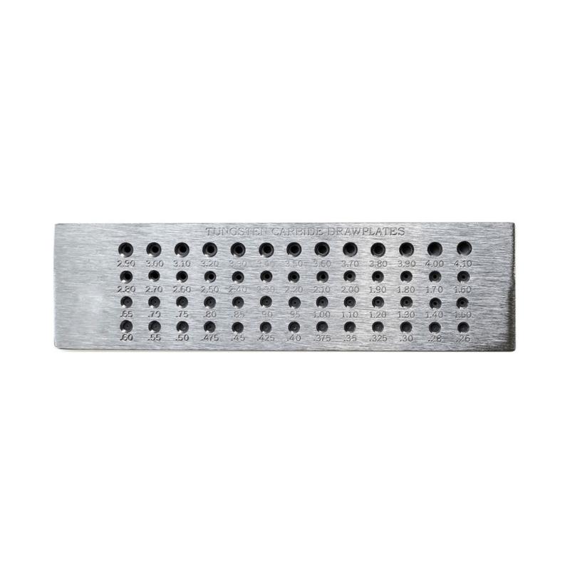 Professional Jewelry Wire Draw Plate Crafting Wire Tool Professional Jewelers Tool Carbon Steel Drawplate for Jewelry