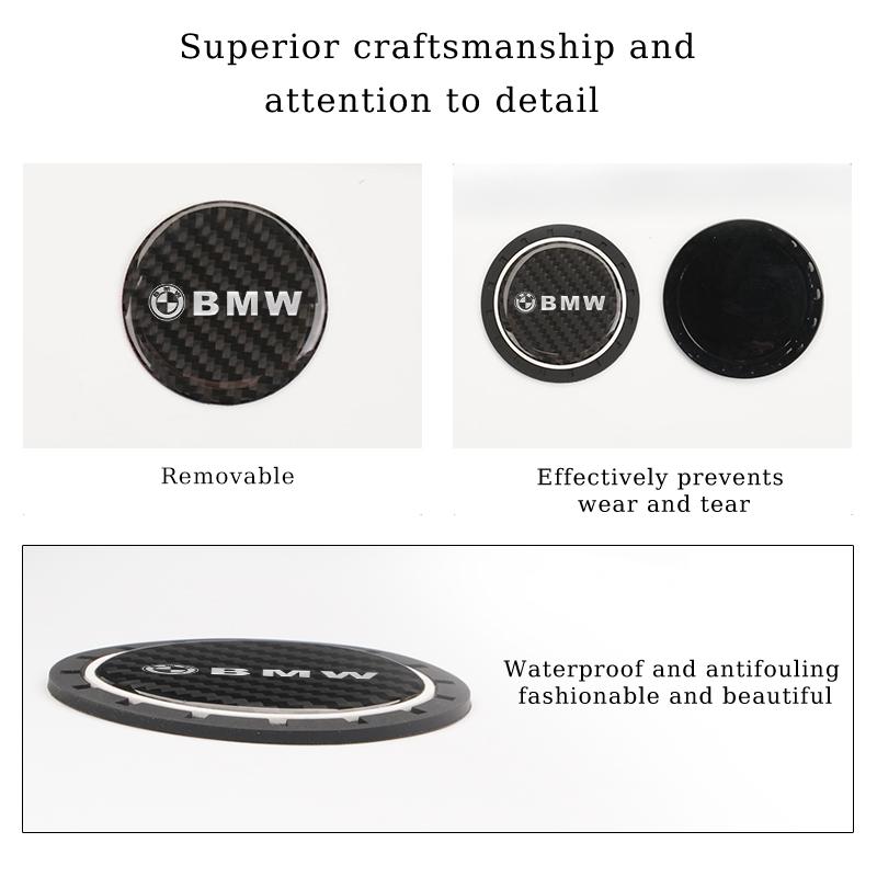 2025 Hot Car Interior Water Cup Mat For BMW E46 E90 E60 F30 F10 E39 E36 F20 G30 G20 E87 E92 E91 E30 F11 F31 X1 X2 X3 X5 X4 X5 X6
