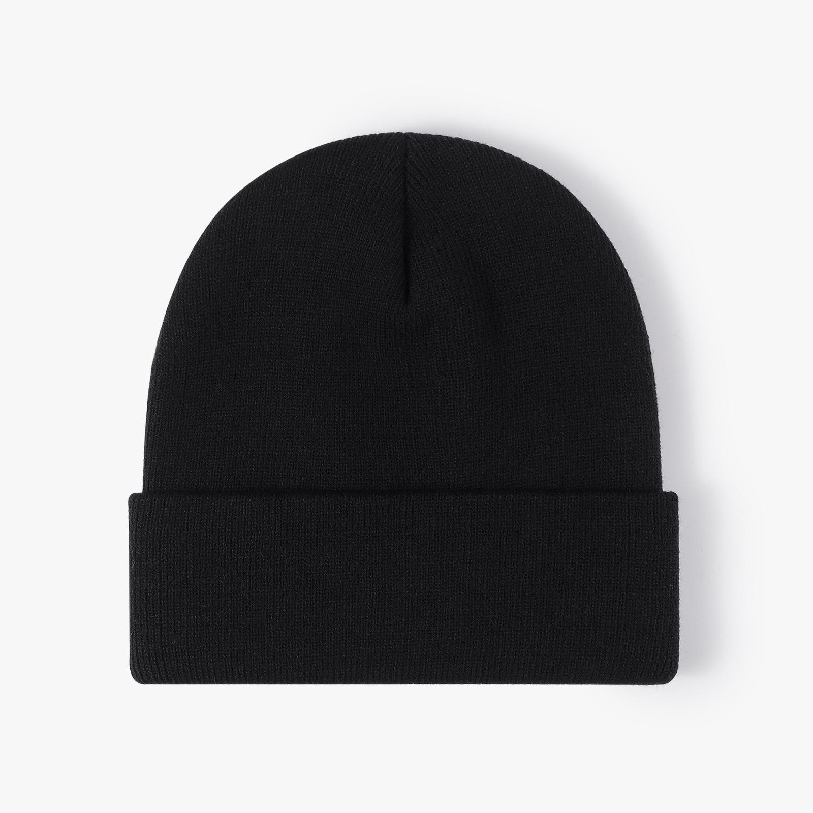

Winter Hat For Women, All-, Student-friendly, Light-colored Knitted Hat For Men, Fashionable, Warm, Cold Hat, Thickened Earmuffs, Black Woolen Hat