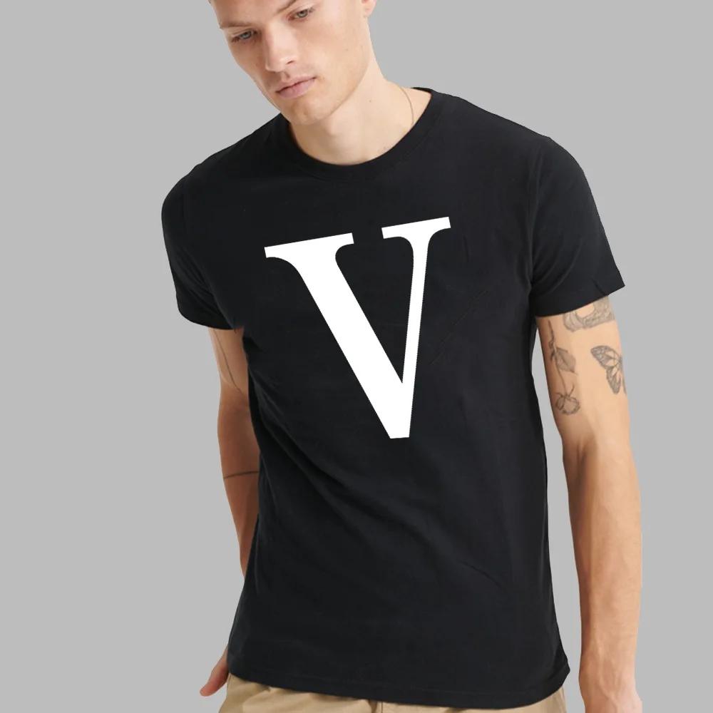 Fashion T-shirt White English Letter Font A B C D E F G Short Sleeve Tops O-neck Black Casual T-shirt Clothing Commuter Tops
