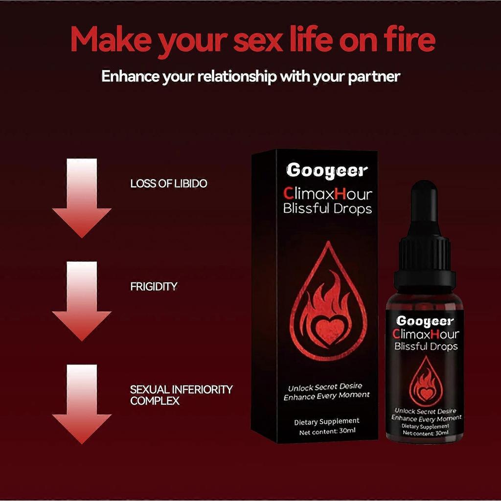 Googeer All-Natural Women’s Arousal Drops – Intimate Enhancer for Sensual Relaxation & Stress Relief