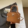 Handbag Woman Retro Pu Small Square Crossbody Bag For Daily Use