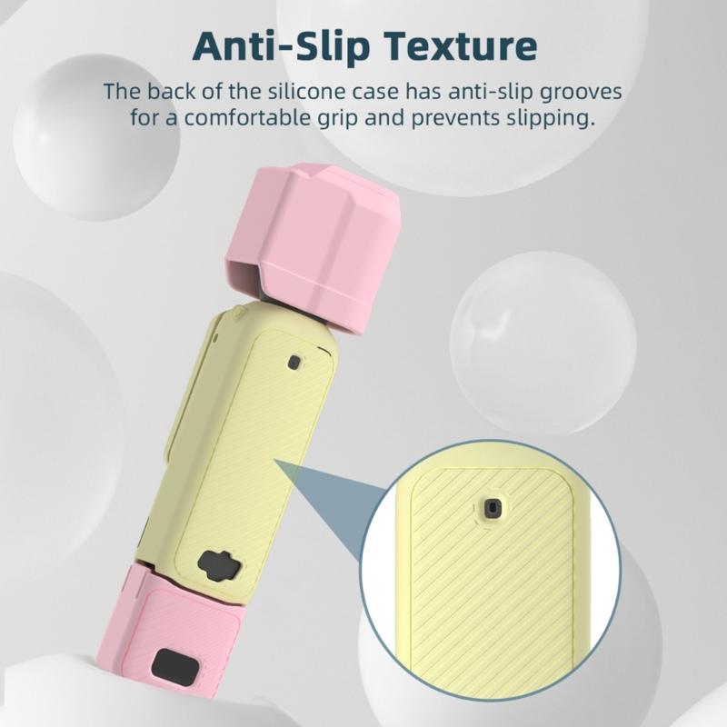 Durability Silicone Cover Compatible for Pocket 3 Camera Cover Protective Case For Full Body And Screen Protections