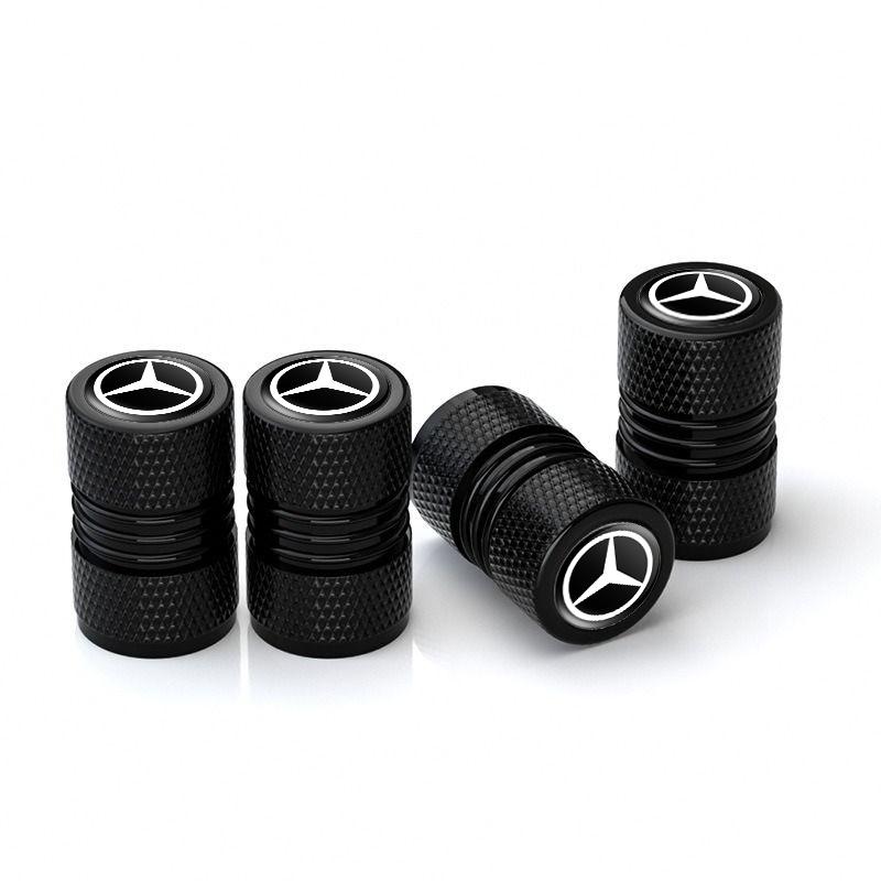 4Pcs Alloy Metal Car Wheel Tire Valve Air Stem Covers For Mercedes Benz AMG W204 W205 W203 W212 W213 W206 W210 W124 W169 W222 BV4