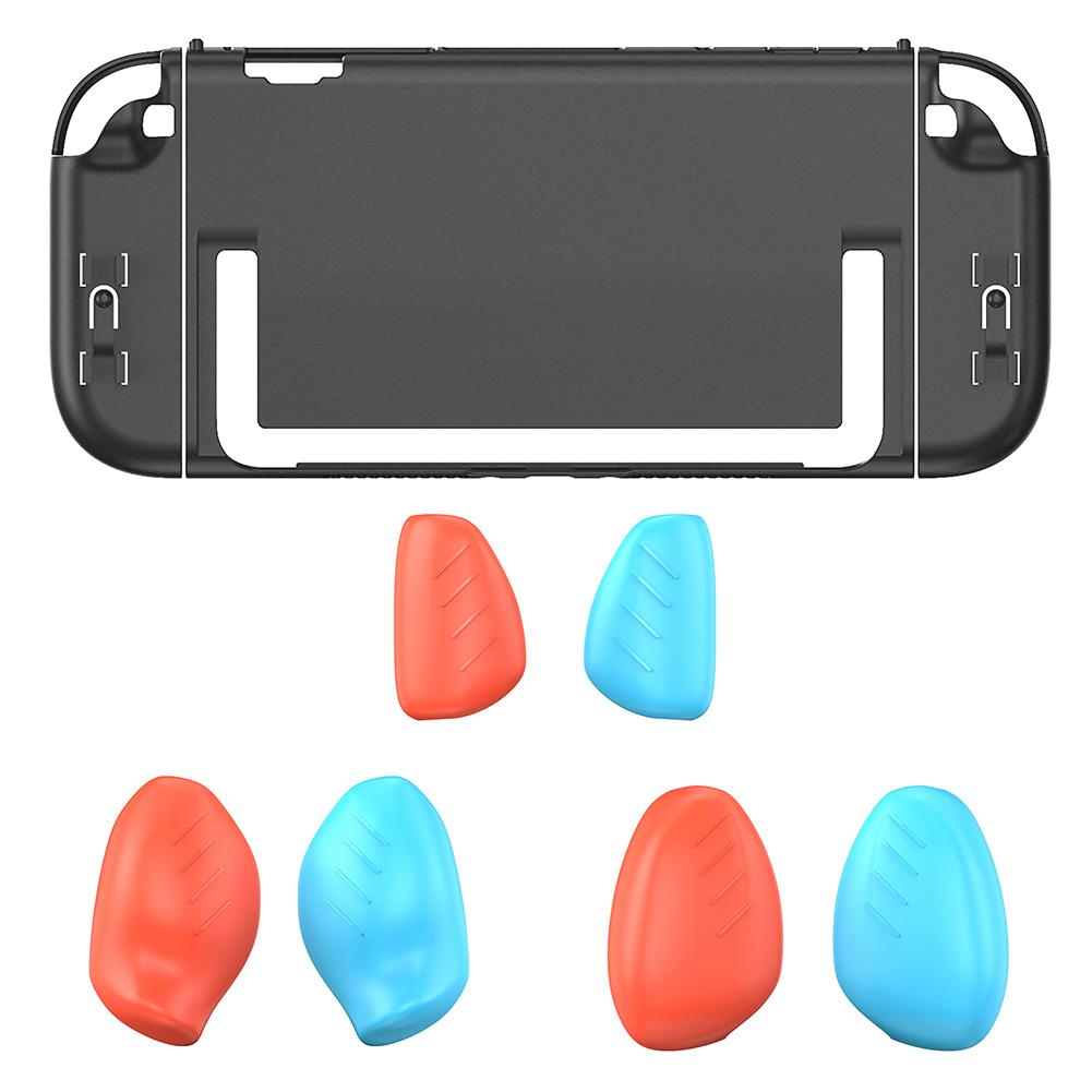 

для Switch 2 Аксессуары Защитный чехол из твердого ПК с защитой от царапин Съемный чехол для игровой консоли с большими, средними и маленькими накладками