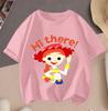 2026 Toy Story Cartoon Hot Sale 2D Print Casual Summer Short Sleeve Tops For Teenagers Boys Girls