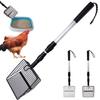 Chicken Coop Poop Shovel 3 In 1 Retractable Chicken Poop Scooper Tool for Chicken Coop Cleaning
