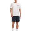 Under Armour UA Reaching Peak Loose Fit Round Neck Printed Letter Short Sleeve T-Shirt Men T-Shirts Off-White 1382906-110