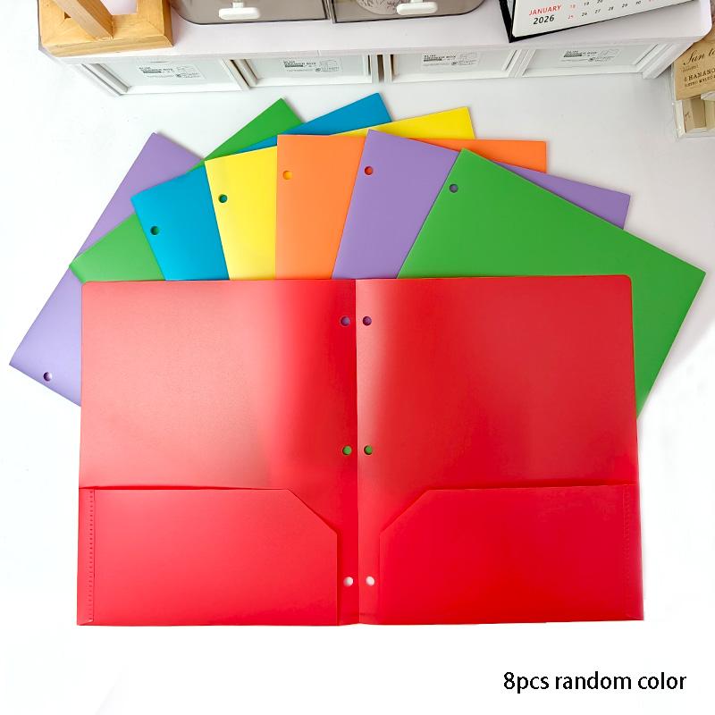 3-Hole Loose Leaf A4 Folder, Paired With Inner Pages and Dividers, Suitable for Storing Paper in Offices, Schools, and Homes
