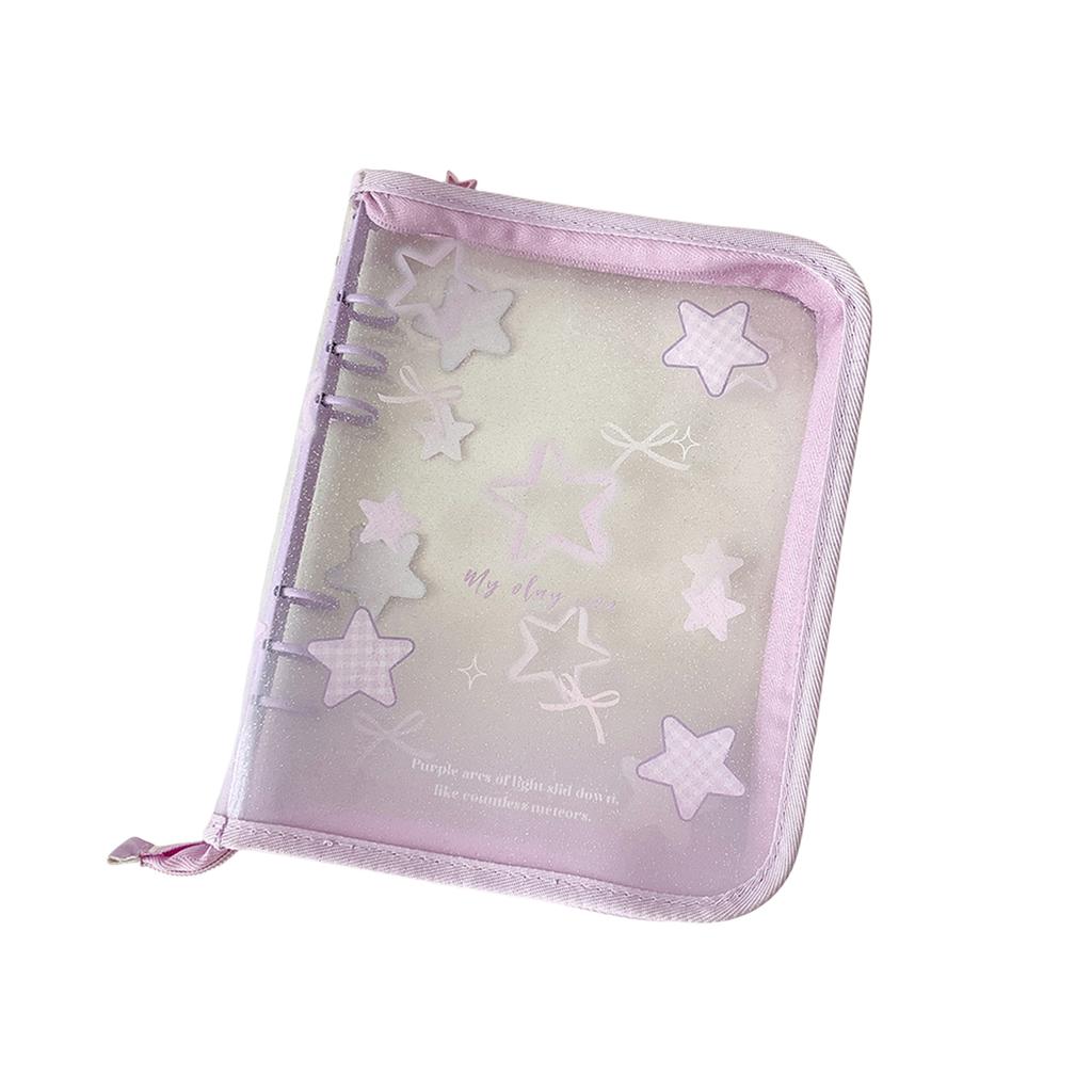 Multifunctional Cartoon Zippered Clear Photo Album Shell Card Organizers Binder Cover For 3Inch Trading Card Collector