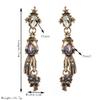 Medieval Niche Design Ghost Hand Pendant Vintage High-end Skull Head Earrings Creative Exaggerated Silver Needle Earrings
