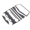 Glossy Piano Black Central Console Cover Trim For Nissan 370Z Z34 2009-