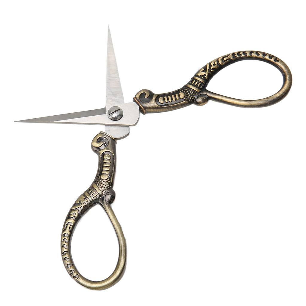 Embroidery Scissors Stainless Steel Vintage Small Portable Stitch Craft Scissors for Sewing DIY