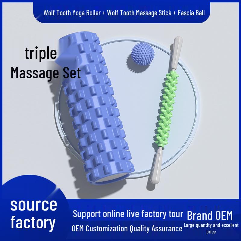 Foam Roller Wolf Tooth Muscle Massage Relaxer - Slimming Yoga Tool for Legs and Back