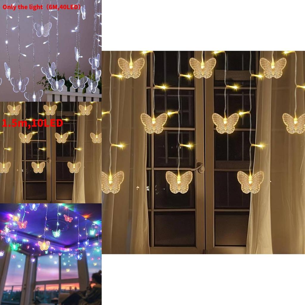 Butterfly Led String Light Set For Garden And Patio For Outdoor Celebration