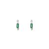 Emerald Earrings for Women's Years, New Trendy Light Luxury Earrings, Niche Earrings, Sleep Without Picking Earrings