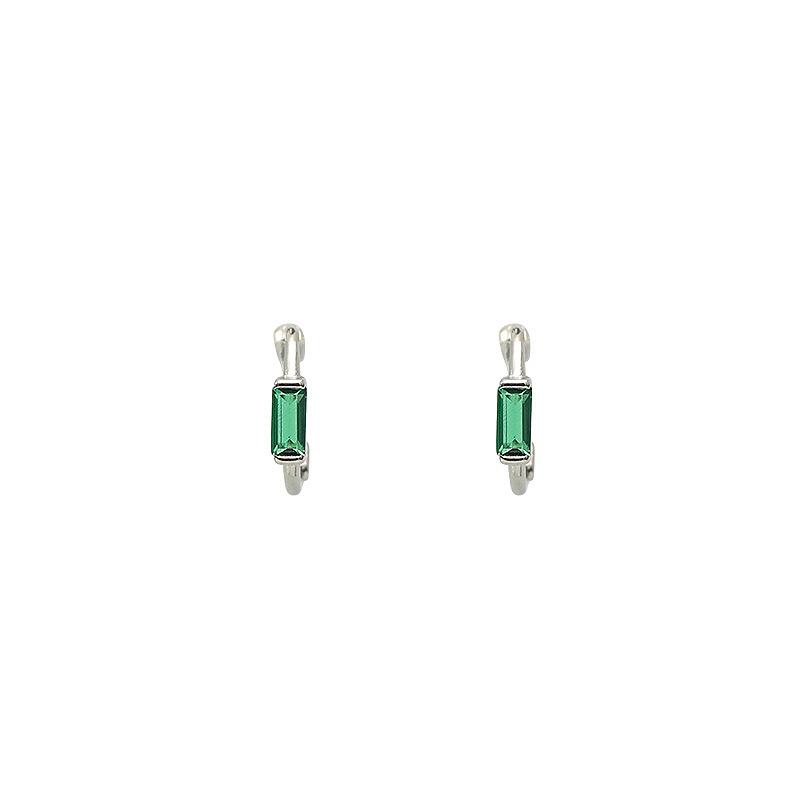 Emerald Earrings for Women's Years, New Trendy Light Luxury Earrings, Niche Earrings, Sleep Without Picking Earrings