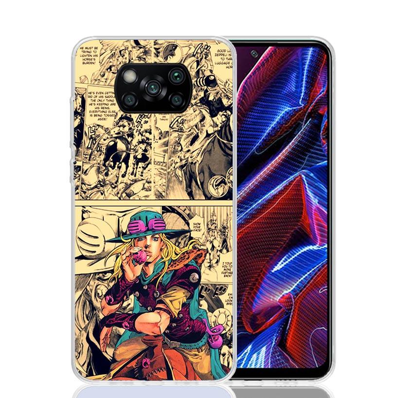 JoJo Bizarre Adventure Anime Case Phone Cover for Xiaomi Redmi Note 10 9 9S 8 8T 7 5 Pro Mi 12T 11T 10T 9T 12 11 Lite A3 A2 Tren