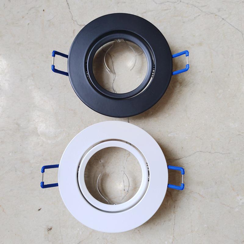 MR16 GU10 Spotlight Holder with Thick Material - LED Lamp Ring Bracket, Recessed Traditional Bulb Base.