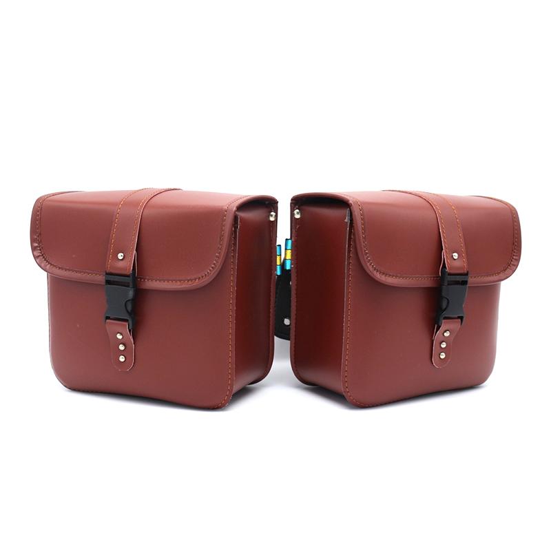 Retro PU Leder Motorrad Satteltasche Satteltaschen Beutel Aufbewahrungskoffer Seite Gepäck Tank Koffer Wasserdicht Motorradzubehör